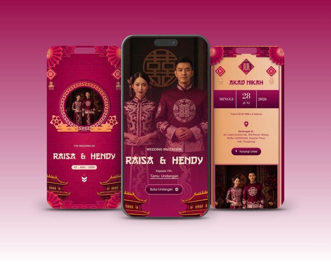 Template Wedding Tema Chinese - Slide 5